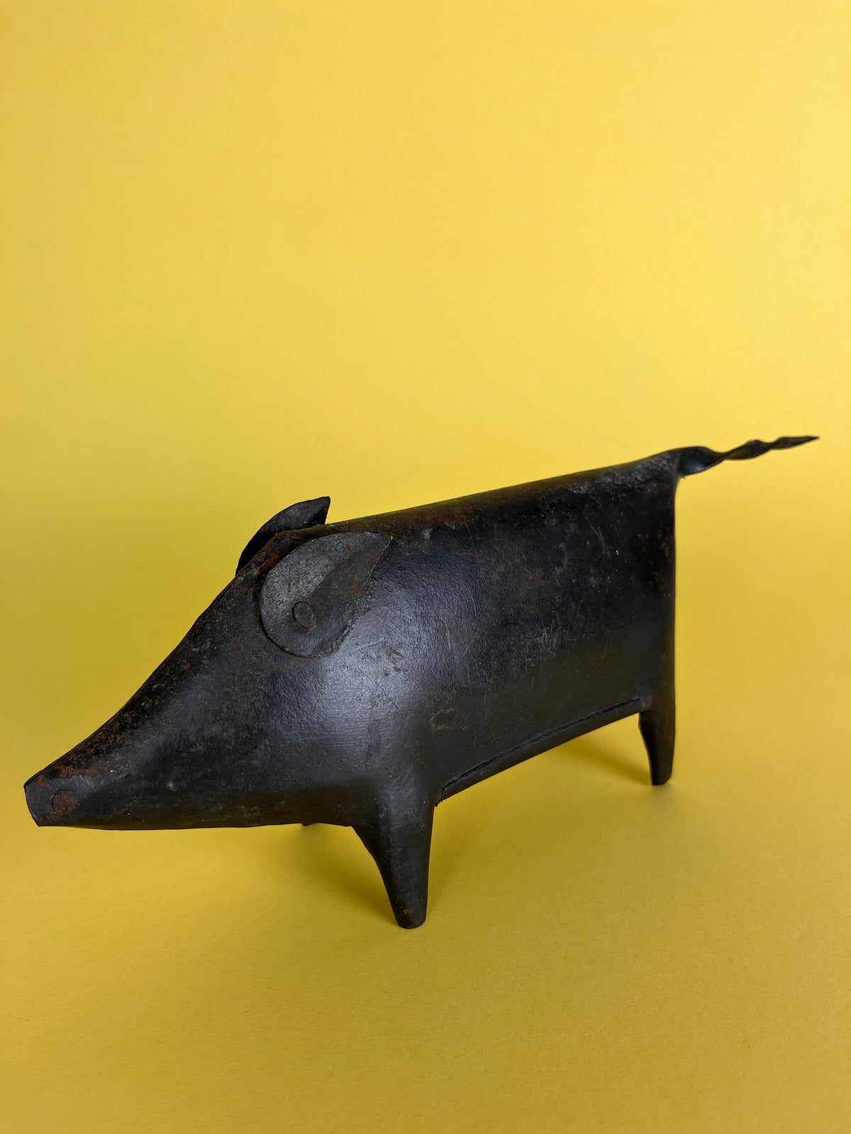 HANDMADE METAL PIG