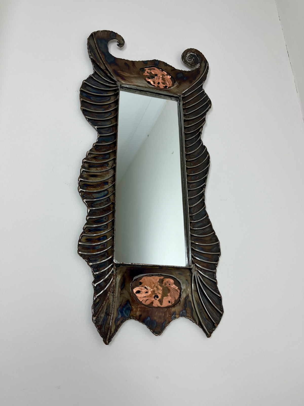 BRUTALIST METAL MIRROR