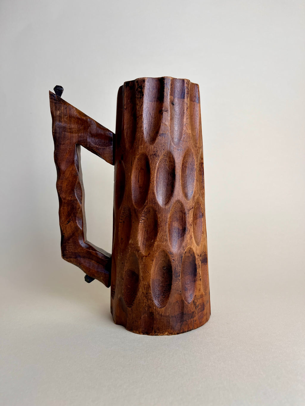 CARVED WOOD VESSEL