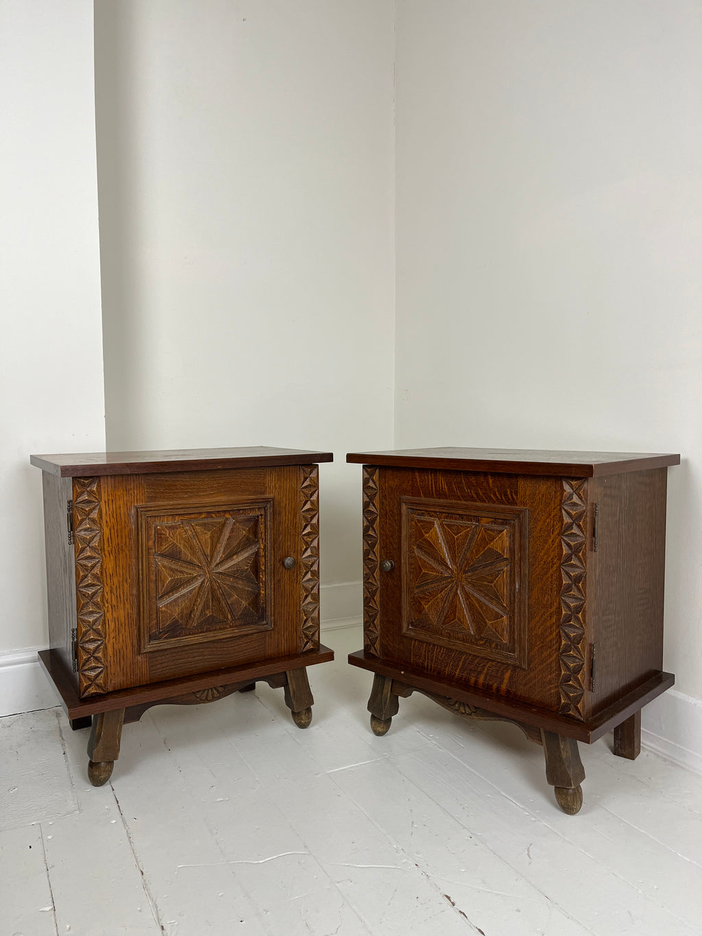 PAIR OF FRENCH BEDSIDE CABINETS