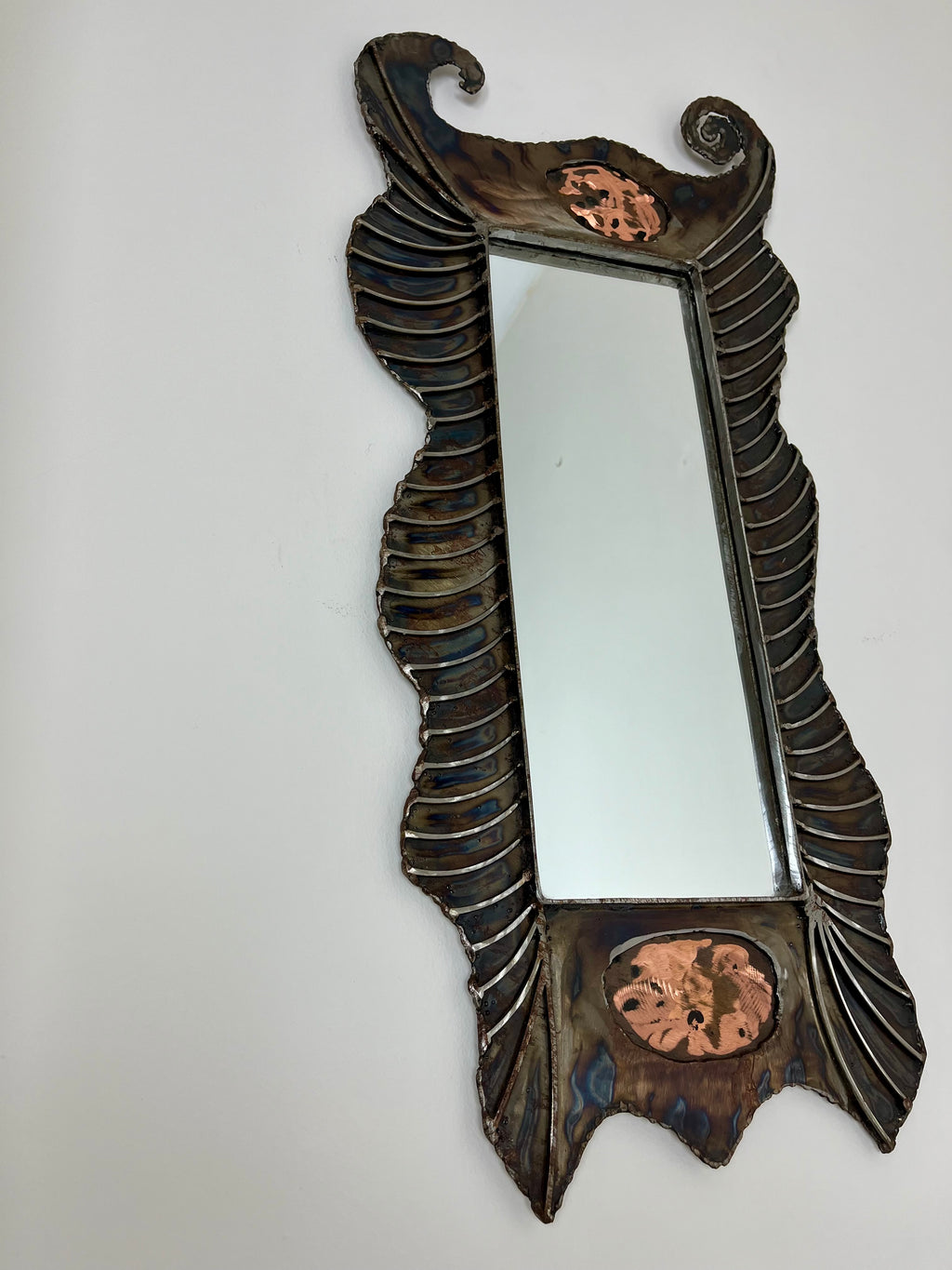 BRUTALIST METAL MIRROR