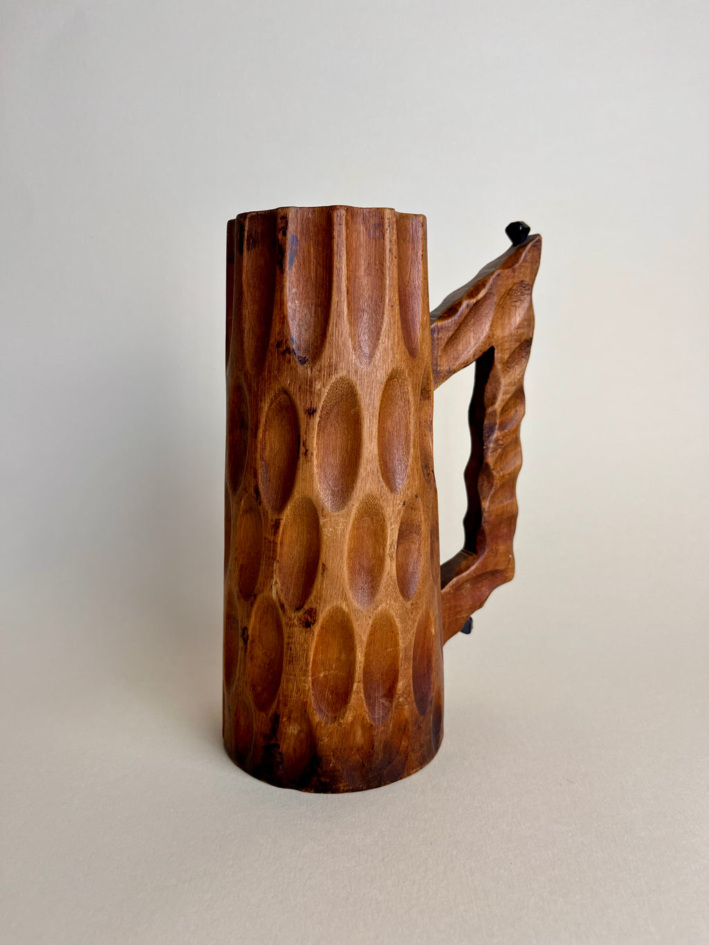 CARVED WOOD VESSEL