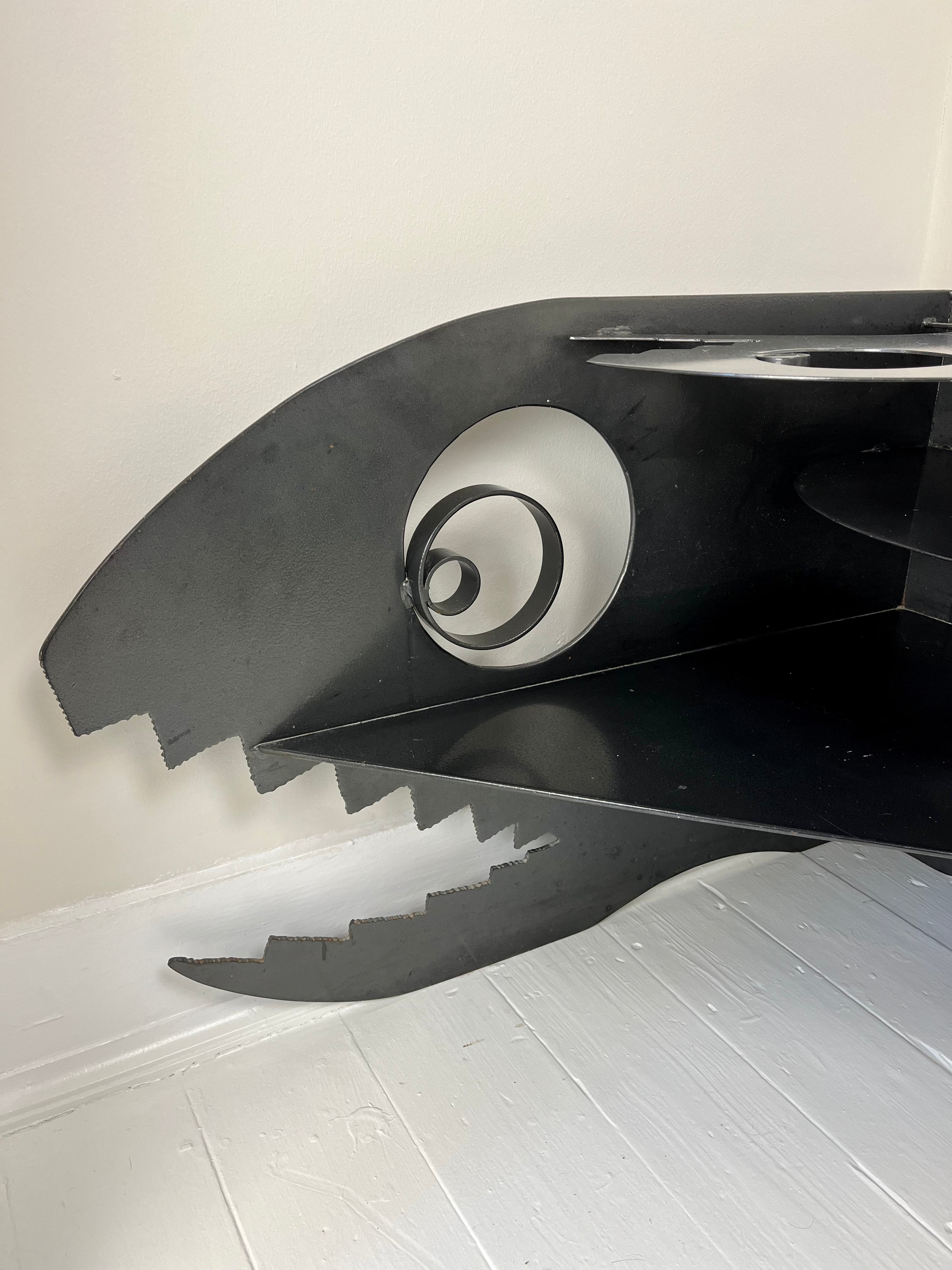 POST MODERN FISH CORNER STAND