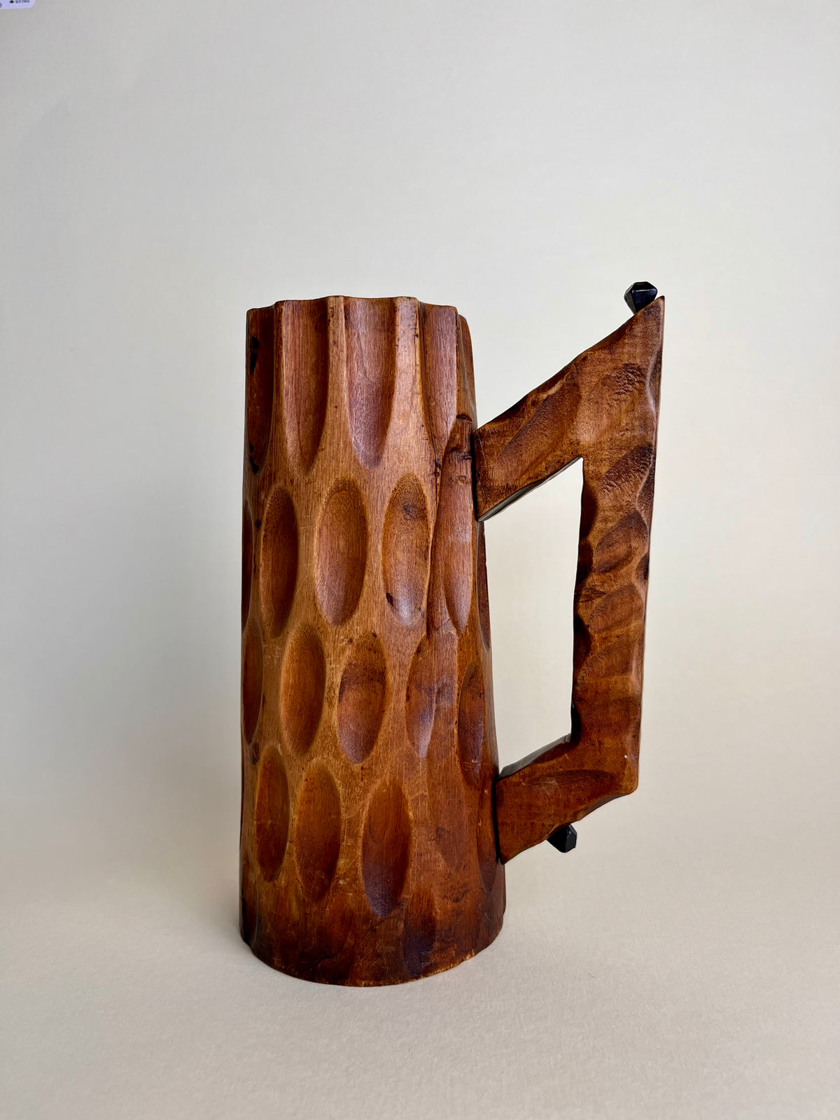 CARVED WOOD VESSEL