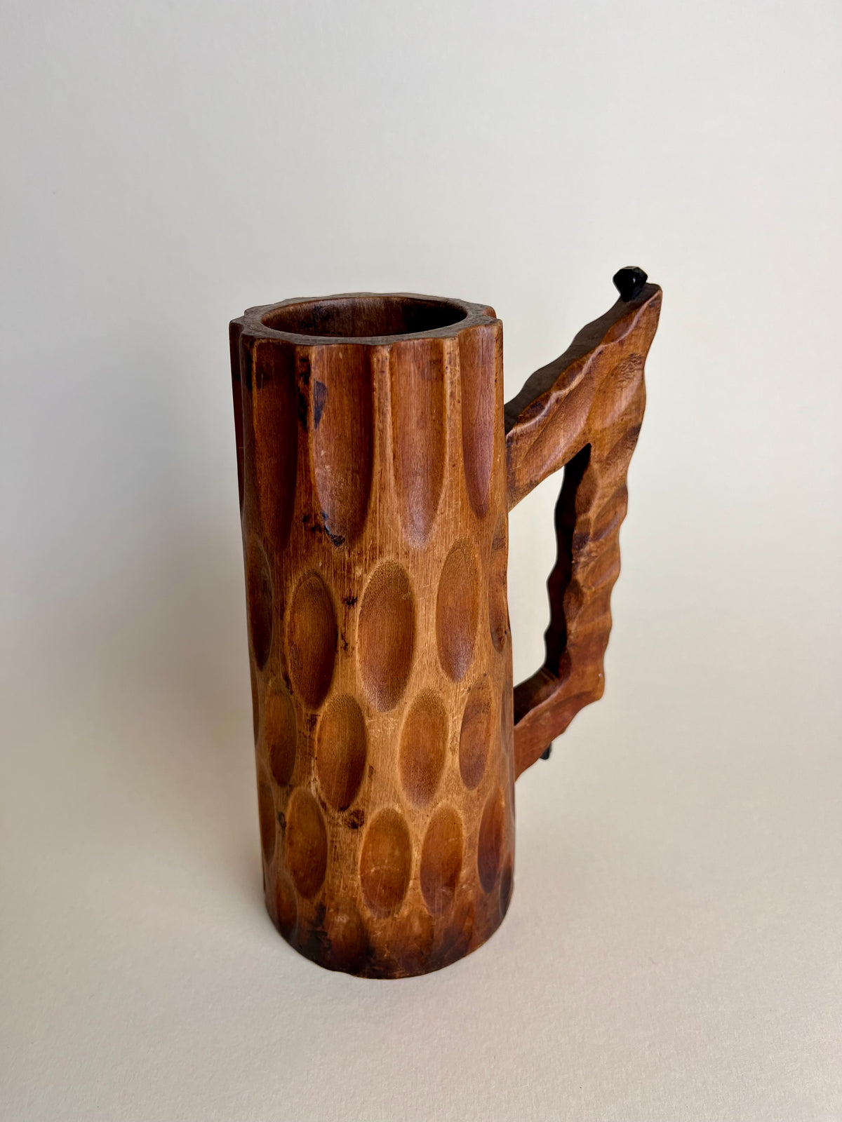 CARVED WOOD VESSEL