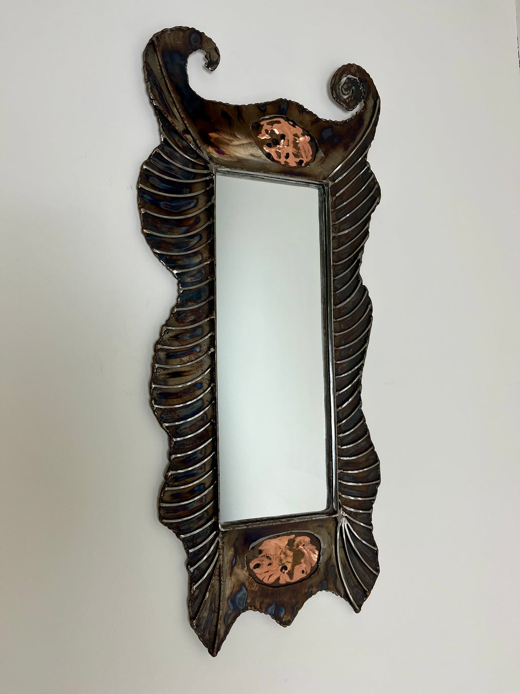 BRUTALIST METAL MIRROR