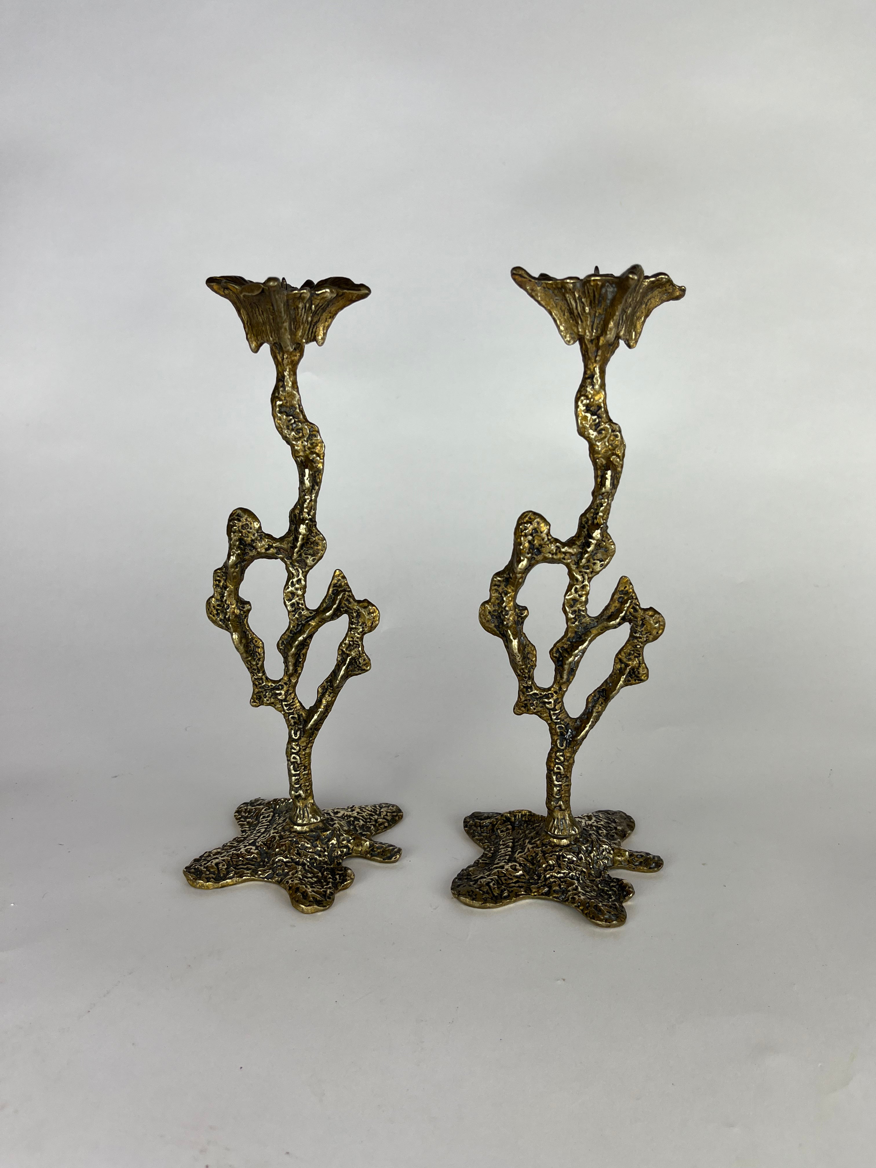 WAINBERG BRASS CANDLESTICKS