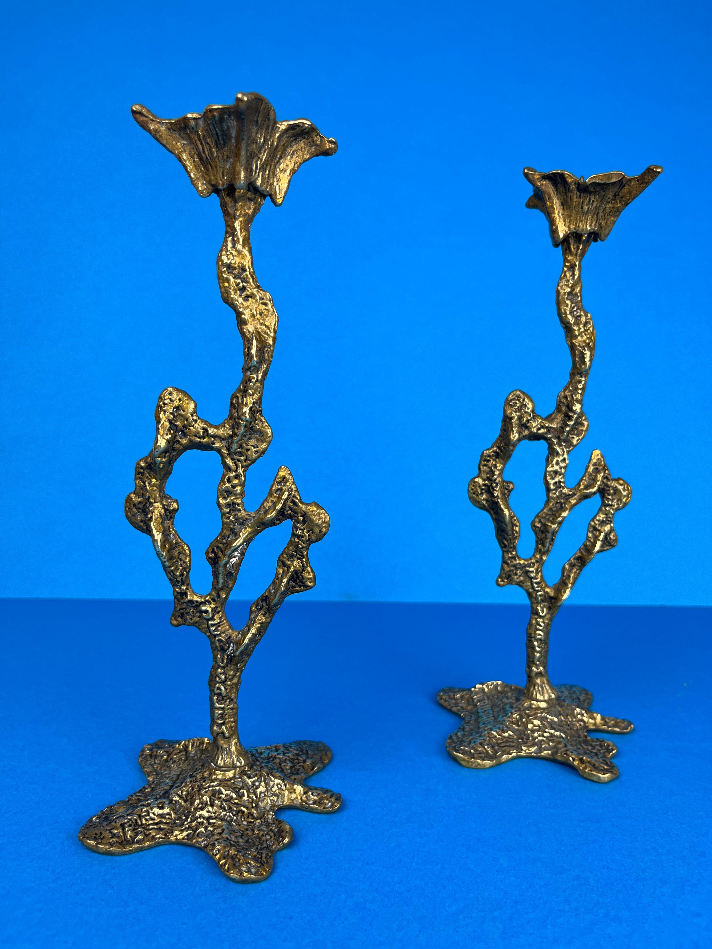 WAINBERG BRASS CANDLESTICKS