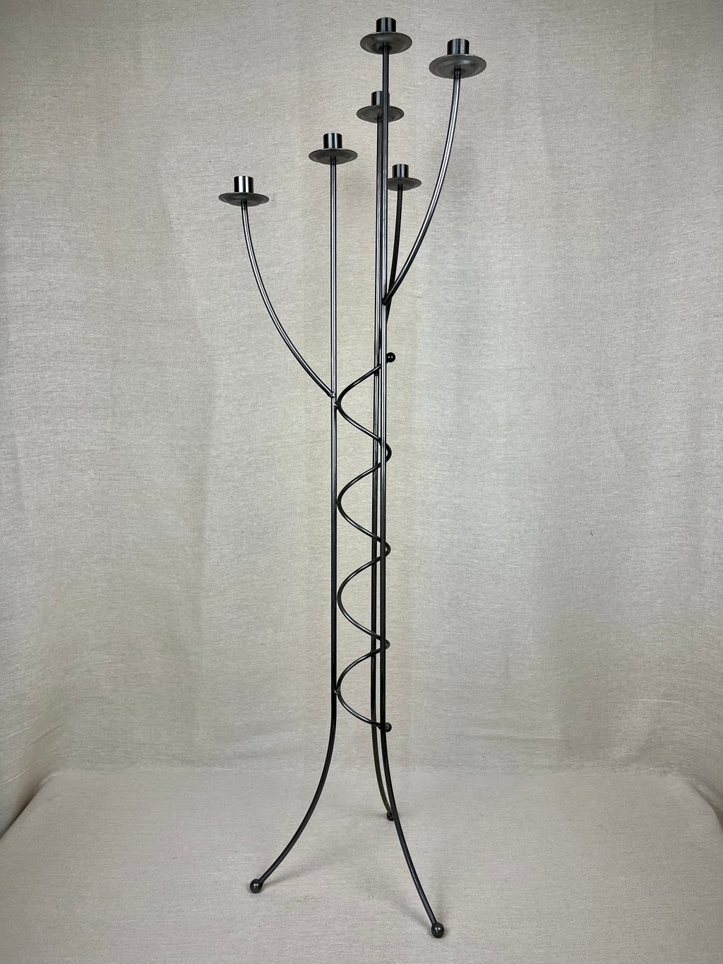 SPIRAL FLOOR STANDING CANDELABRA