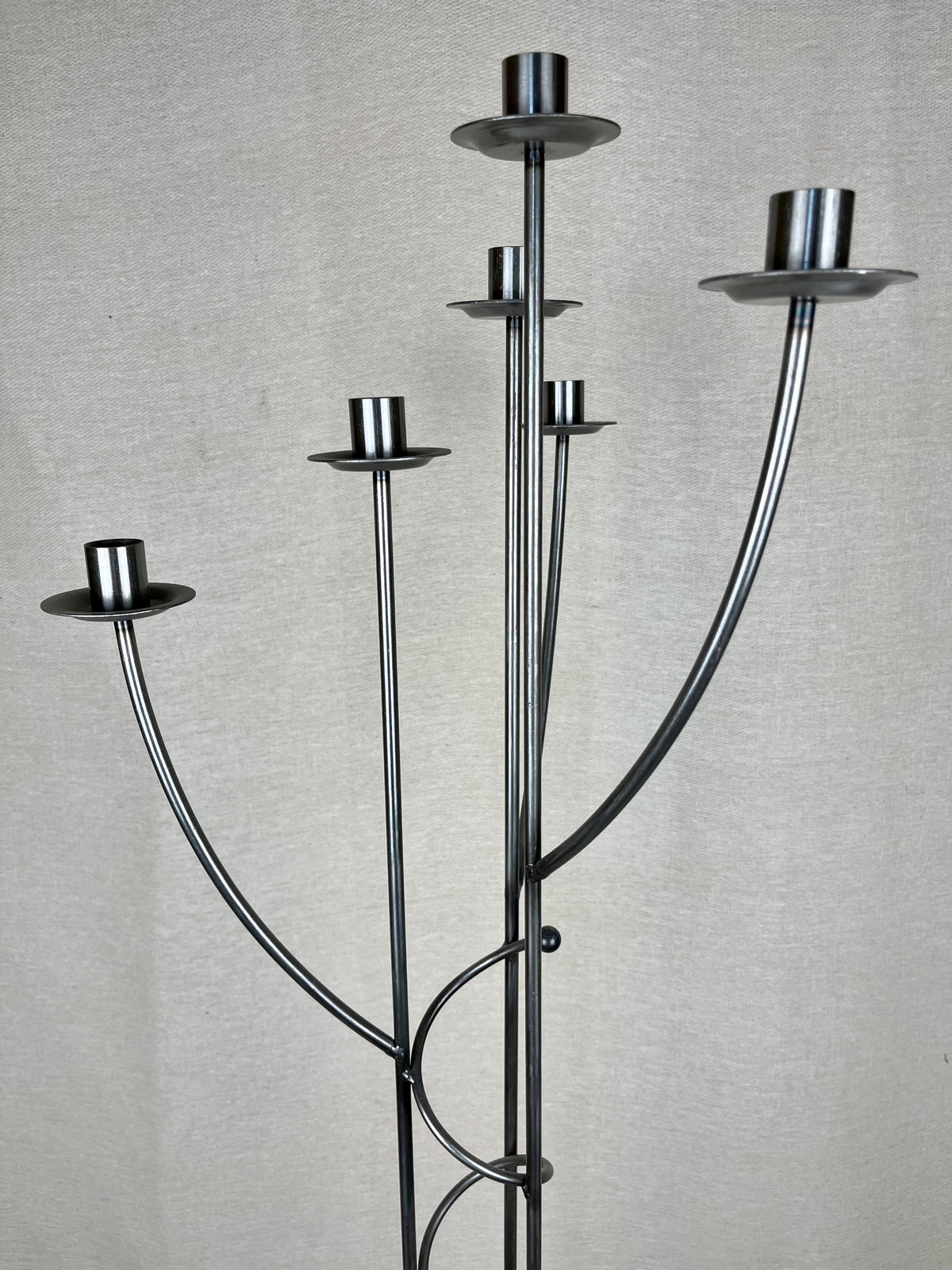 SPIRAL FLOOR STANDING CANDELABRA