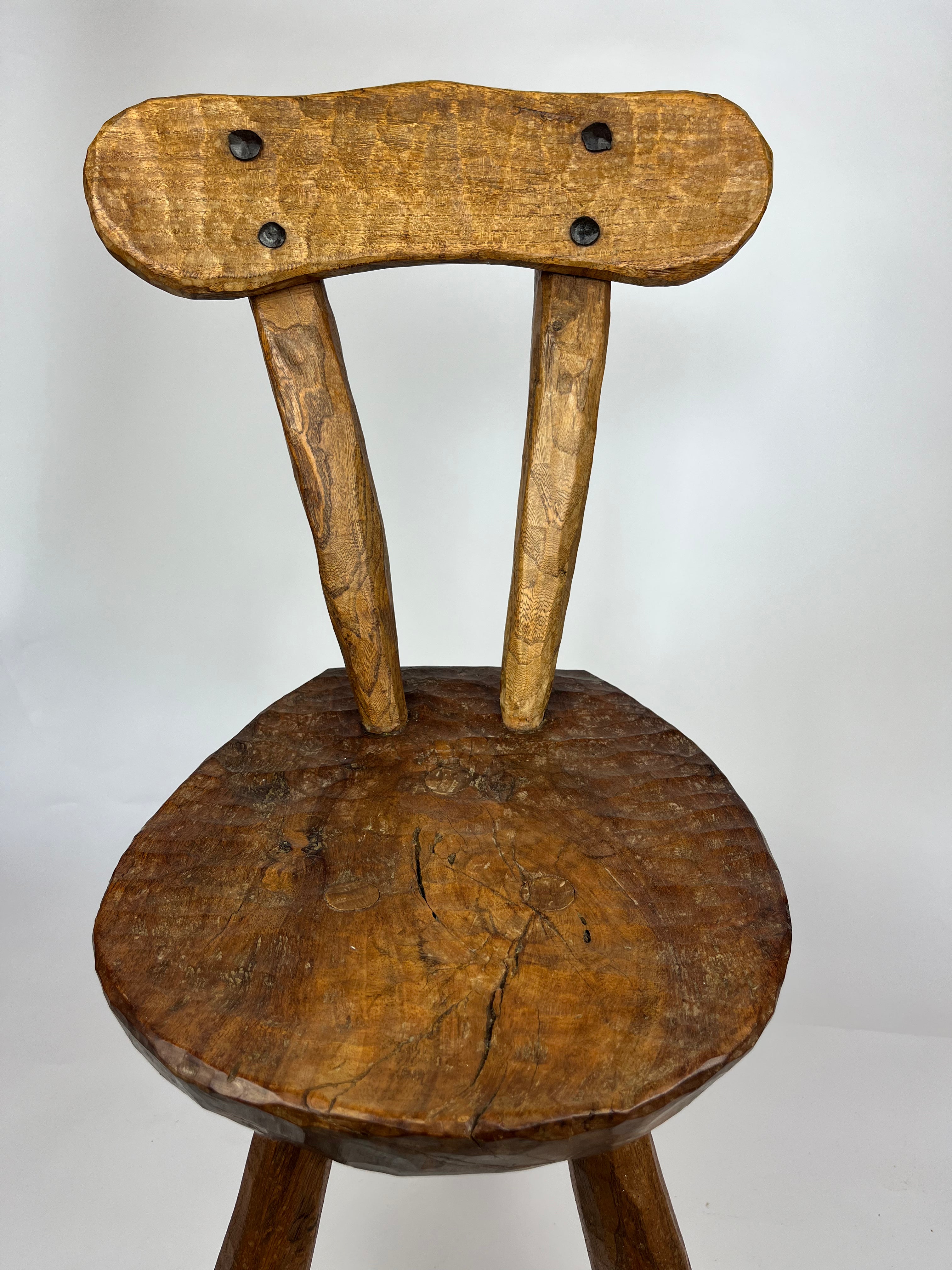 VINTAGE ELM MILKING STOOL