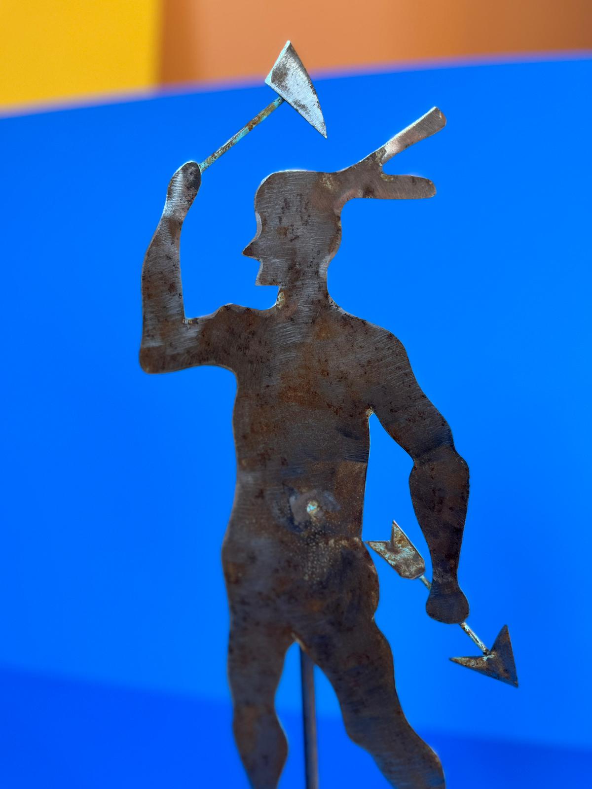 NATIVE AMERICAN TIN FIGURE