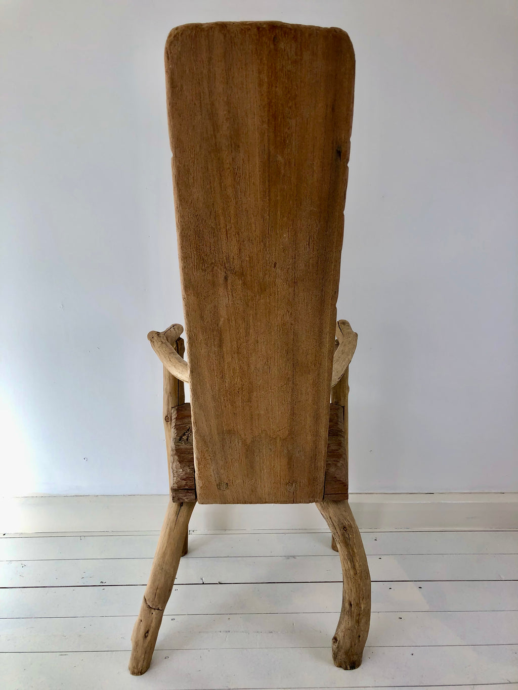 LARGE PRIMITIVE HANDMADE CHAIR