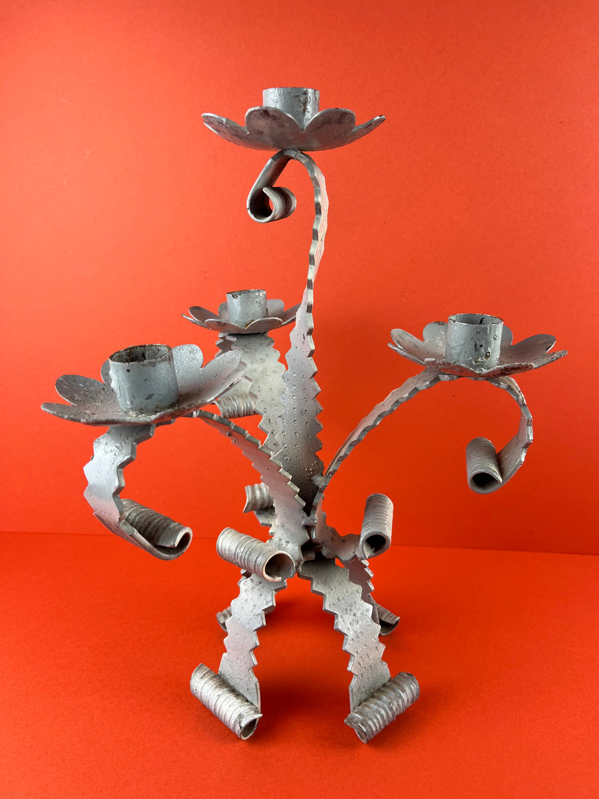 FRENCH BRUTALIST CANDELABRA