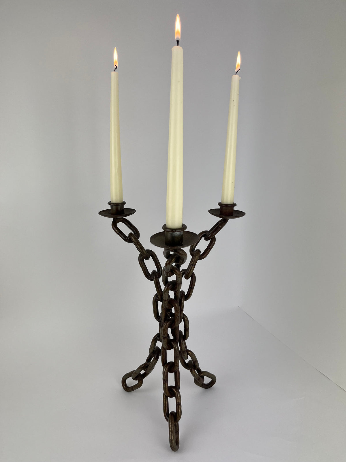 CHAIN LINK CANDELABRA