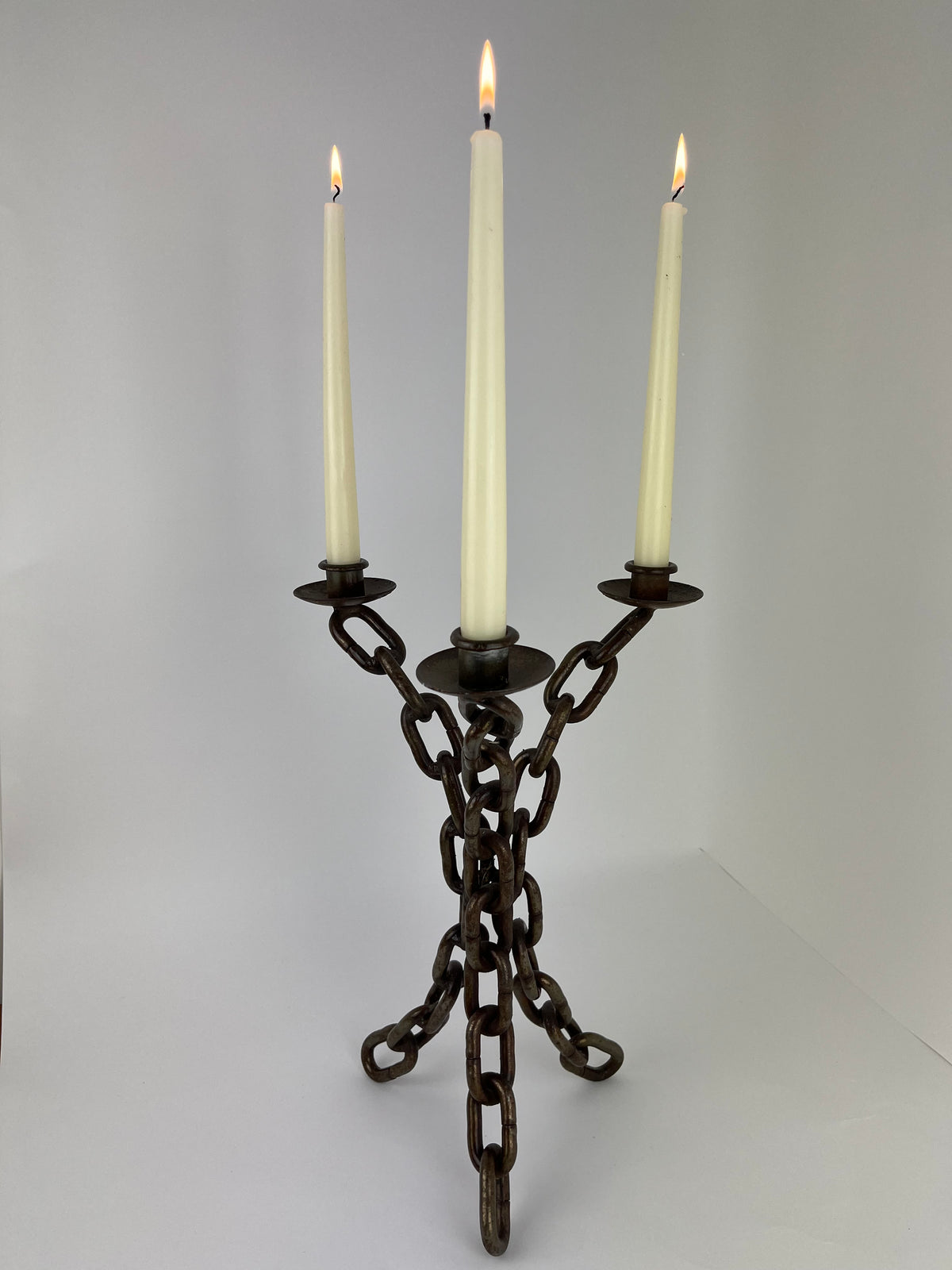CHAIN LINK CANDELABRA