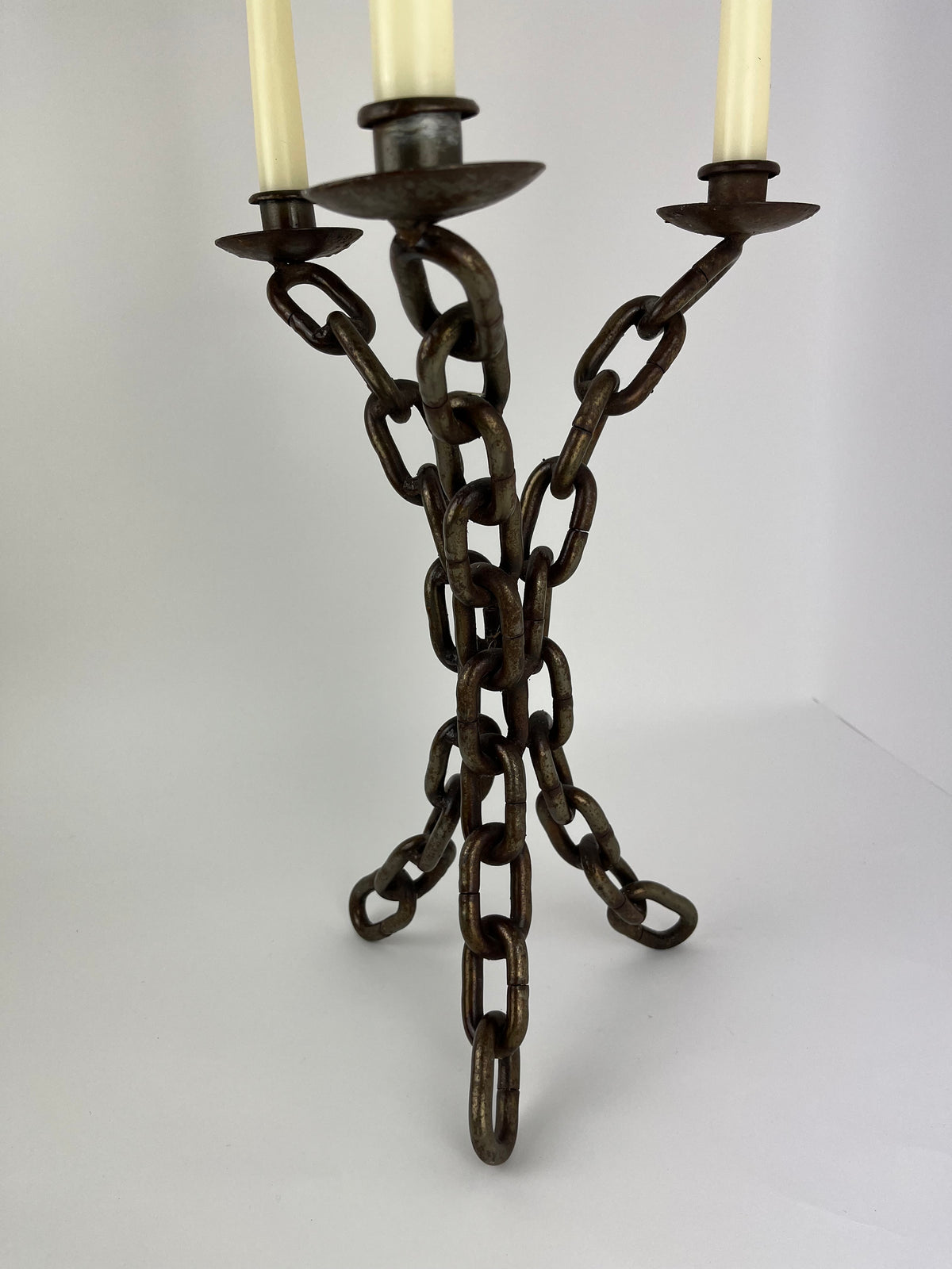 CHAIN LINK CANDELABRA