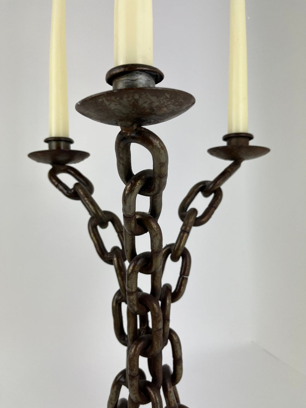 CHAIN LINK CANDELABRA