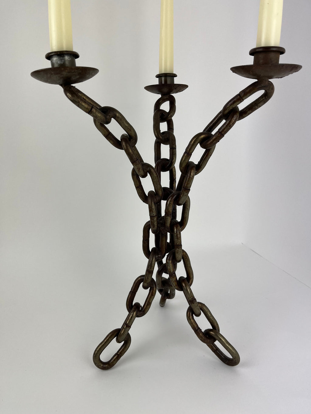CHAIN LINK CANDELABRA