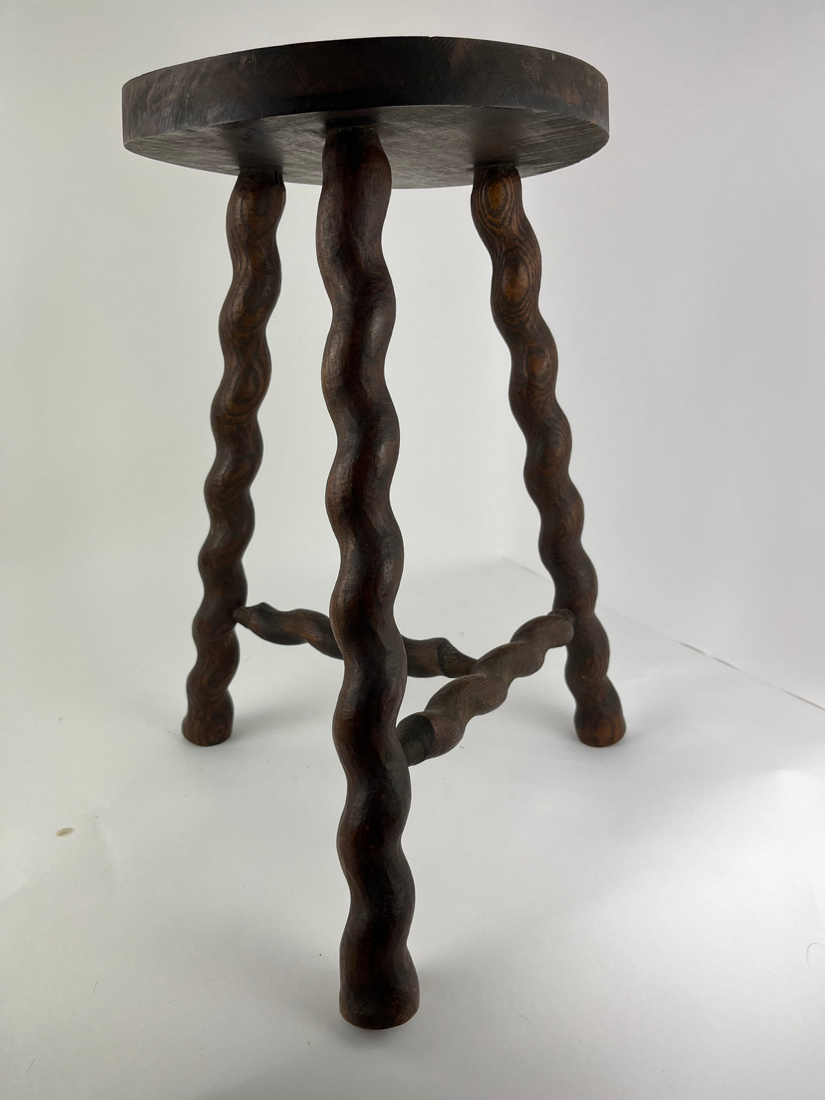FRENCH BARLEY TWIST LEGS STOOL